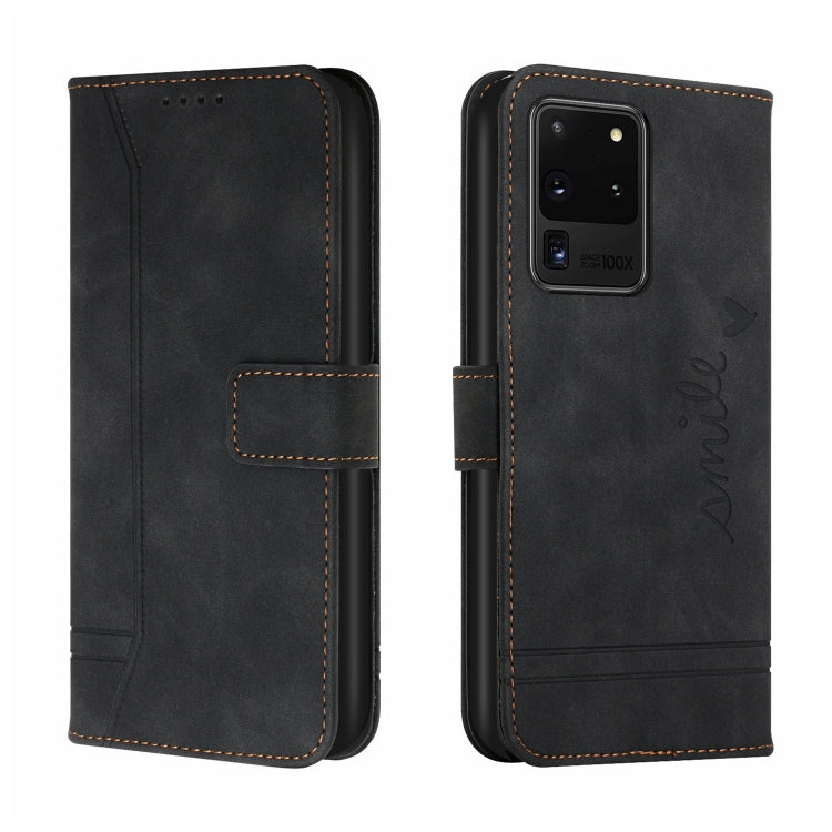 For Samsung Galaxy S20 Ultra Retro Skin Feel Horizontal Flip Soft TPU + PU Leather Case with Holder & Card Slots & Photo Frame
