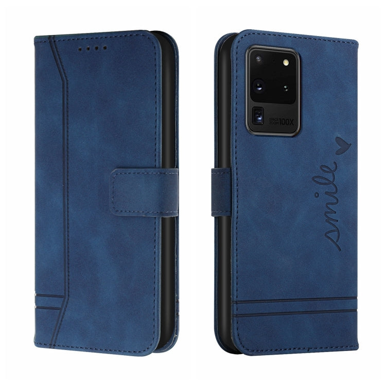 For Samsung Galaxy S20 Ultra Retro Skin Feel Horizontal Flip Soft TPU + PU Leather Case with Holder & Card Slots & Photo Frame