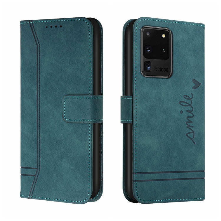 For Samsung Galaxy S20 Ultra Retro Skin Feel Horizontal Flip Soft TPU + PU Leather Case with Holder & Card Slots & Photo Frame
