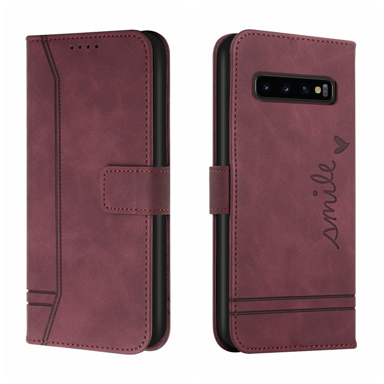 For Samsung Galaxy S10 Retro Skin Feel Horizontal Flip Soft TPU + PU Leather Case with Holder & Card Slots & Photo Frame