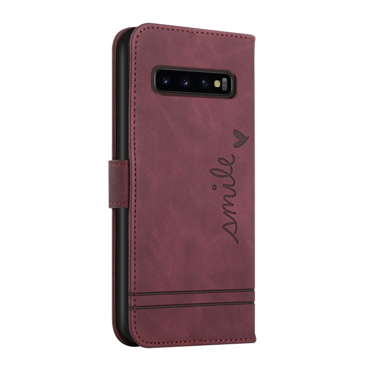 For Samsung Galaxy S10+ Retro Skin Feel Horizontal Flip Soft TPU + PU Leather Case with Holder & Card Slots & Photo Frame