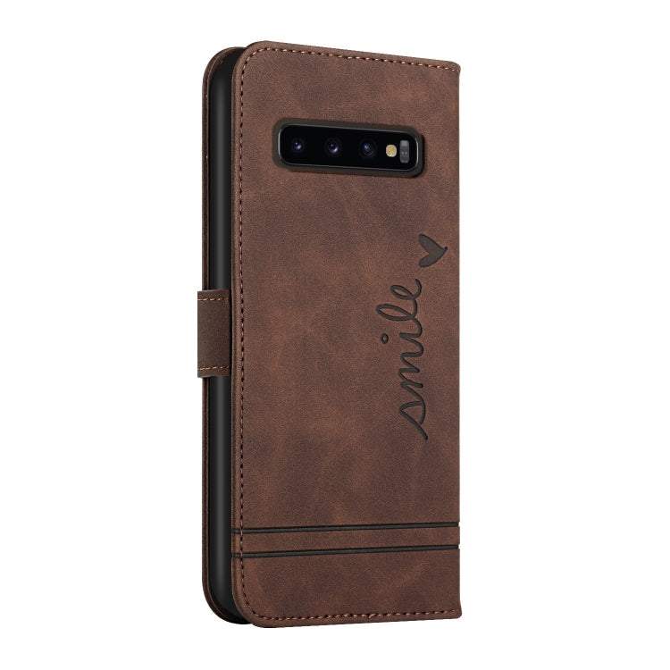 For Samsung Galaxy S10+ Retro Skin Feel Horizontal Flip Soft TPU + PU Leather Case with Holder & Card Slots & Photo Frame