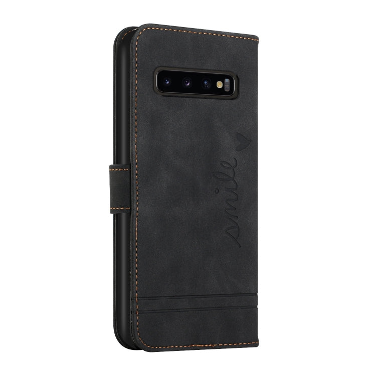 For Samsung Galaxy S10+ Retro Skin Feel Horizontal Flip Soft TPU + PU Leather Case with Holder & Card Slots & Photo Frame