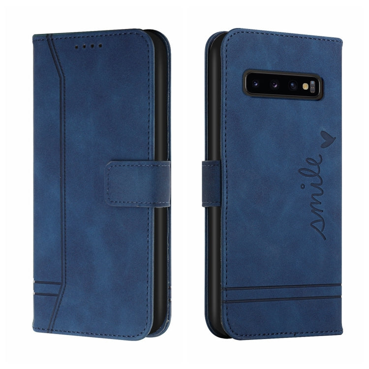 For Samsung Galaxy S10+ Retro Skin Feel Horizontal Flip Soft TPU + PU Leather Case with Holder & Card Slots & Photo Frame