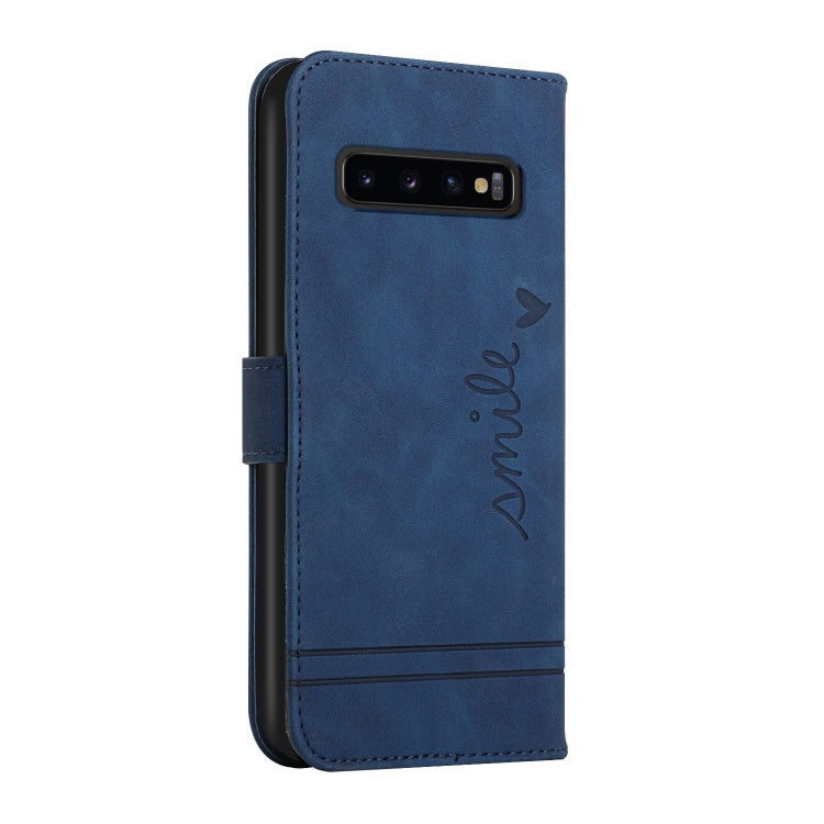 For Samsung Galaxy S10+ Retro Skin Feel Horizontal Flip Soft TPU + PU Leather Case with Holder & Card Slots & Photo Frame