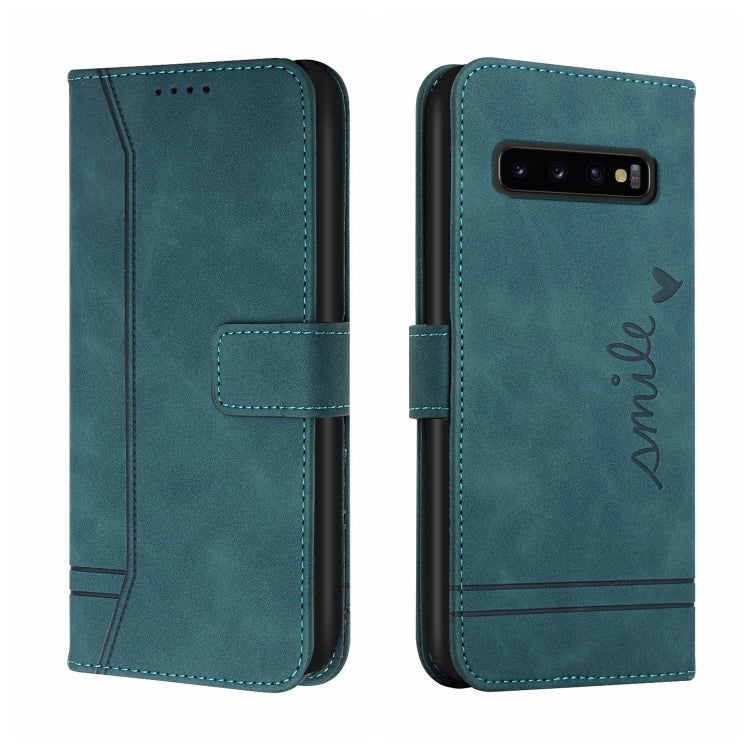 For Samsung Galaxy S10+ Retro Skin Feel Horizontal Flip Soft TPU + PU Leather Case with Holder & Card Slots & Photo Frame