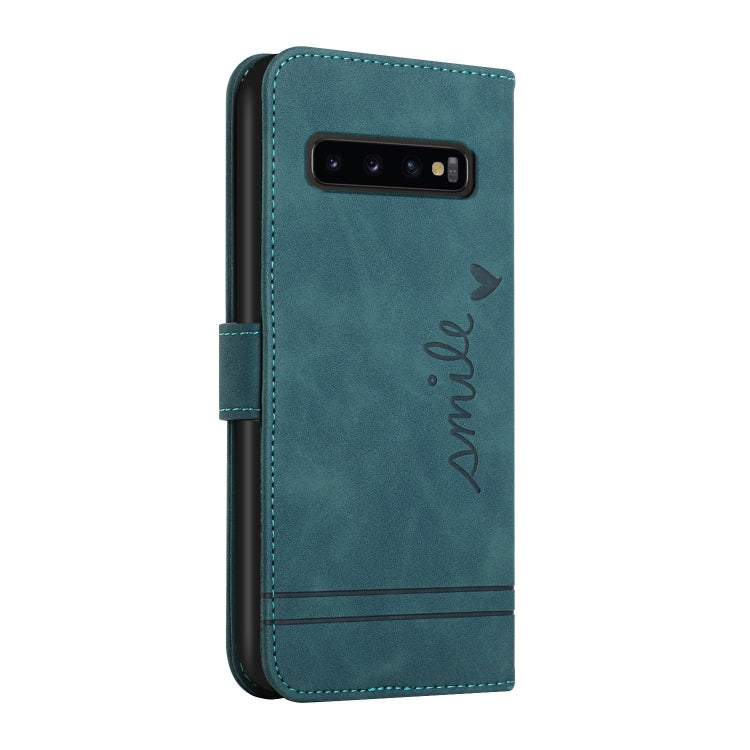 For Samsung Galaxy S10+ Retro Skin Feel Horizontal Flip Soft TPU + PU Leather Case with Holder & Card Slots & Photo Frame