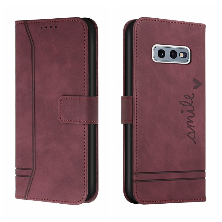 For Samsung Galaxy S10e Retro Skin Feel Horizontal Flip Soft TPU + PU Leather Case with Holder & Card Slots & Photo Frame