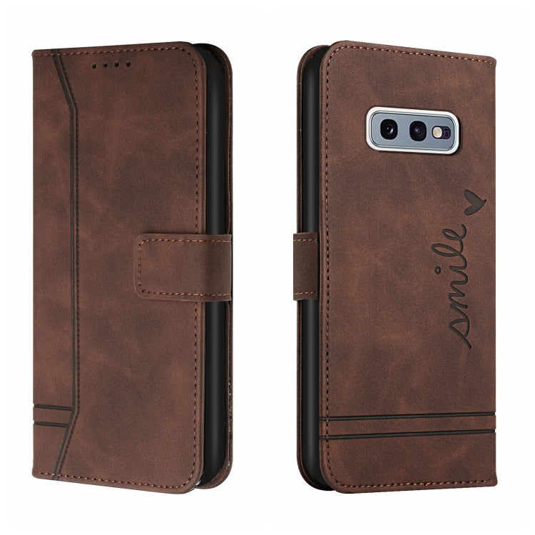 For Samsung Galaxy S10e Retro Skin Feel Horizontal Flip Soft TPU + PU Leather Case with Holder & Card Slots & Photo Frame