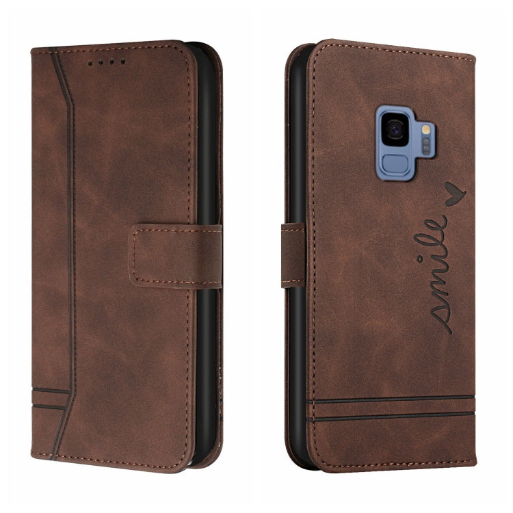 For Samsung Galaxy S9 Retro Skin Feel Horizontal Flip Soft TPU + PU Leather Case with Holder & Card Slots & Photo Frame