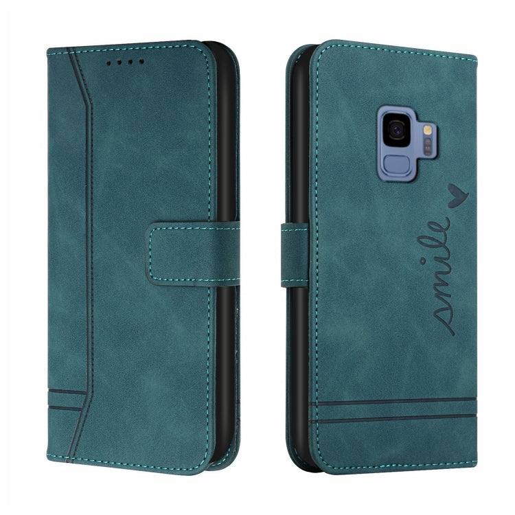 For Samsung Galaxy S9 Retro Skin Feel Horizontal Flip Soft TPU + PU Leather Case with Holder & Card Slots & Photo Frame