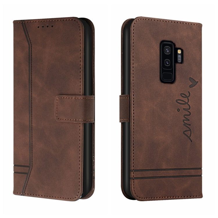 For Samsung Galaxy S9+ Retro Skin Feel Horizontal Flip Soft TPU + PU Leather Case with Holder & Card Slots & Photo Frame