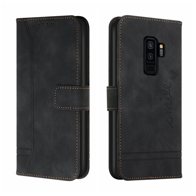 For Samsung Galaxy S9+ Retro Skin Feel Horizontal Flip Soft TPU + PU Leather Case with Holder & Card Slots & Photo Frame