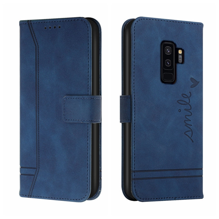 For Samsung Galaxy S9+ Retro Skin Feel Horizontal Flip Soft TPU + PU Leather Case with Holder & Card Slots & Photo Frame