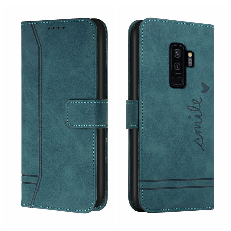 For Samsung Galaxy S9+ Retro Skin Feel Horizontal Flip Soft TPU + PU Leather Case with Holder & Card Slots & Photo Frame
