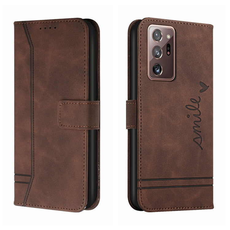 For Samsung Galaxy Note20 Ultra Retro Skin Feel Horizontal Flip Soft TPU + PU Leather Case with Holder & Card Slots & Photo Frame
