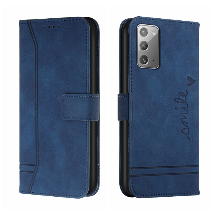 For Samsung Galaxy Note20 Retro Skin Feel Horizontal Flip Soft TPU + PU Leather Case with Holder & Card Slots & Photo Frame