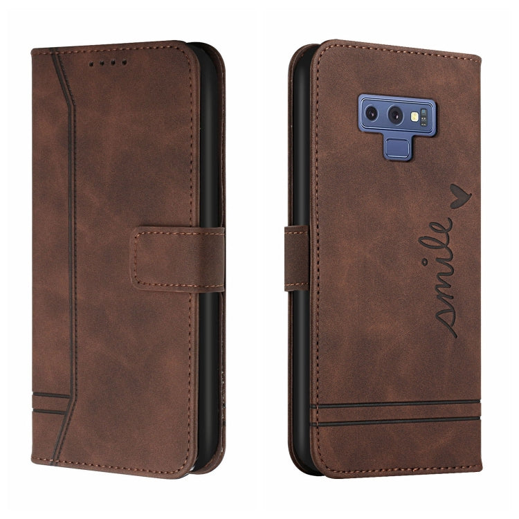 For Samsung Galaxy Note9 Retro Skin Feel Horizontal Flip Soft TPU + PU Leather Case with Holder & Card Slots & Photo Frame