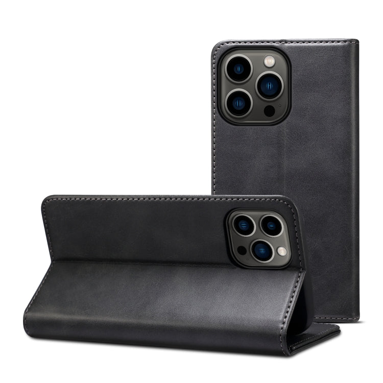 For iPhone 13 Pro Calf Texture Horizontal Flip Leather Case with Holder & Card Slots & Wallet