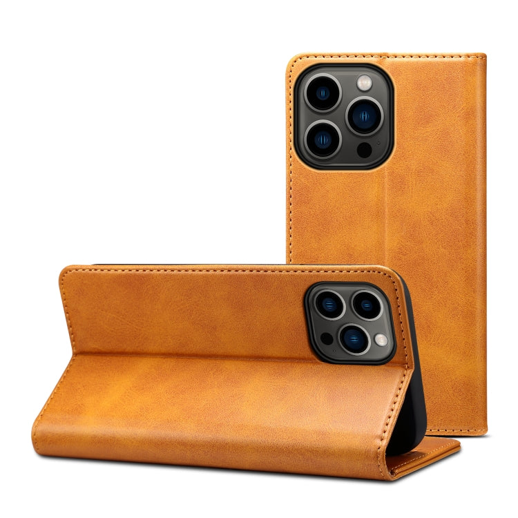 For iPhone 13 Pro Calf Texture Horizontal Flip Leather Case with Holder & Card Slots & Wallet