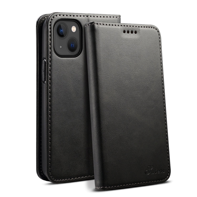 For iPhone 13 Calf Texture Horizontal Flip Leather Case with Holder & Card Slots & Wallet
