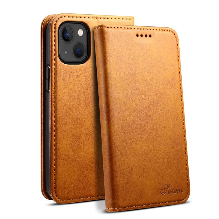 For iPhone 13 Calf Texture Horizontal Flip Leather Case with Holder & Card Slots & Wallet