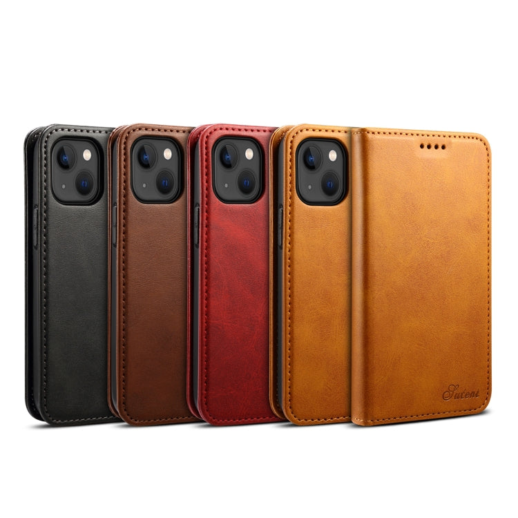 For iPhone 13 Calf Texture Horizontal Flip Leather Case with Holder & Card Slots & Wallet