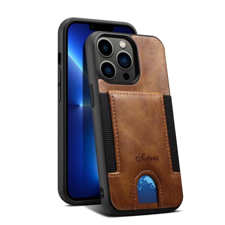 For iPhone 13 H10 TPU + PU Leather Shockproof Protective Case with Card Slot