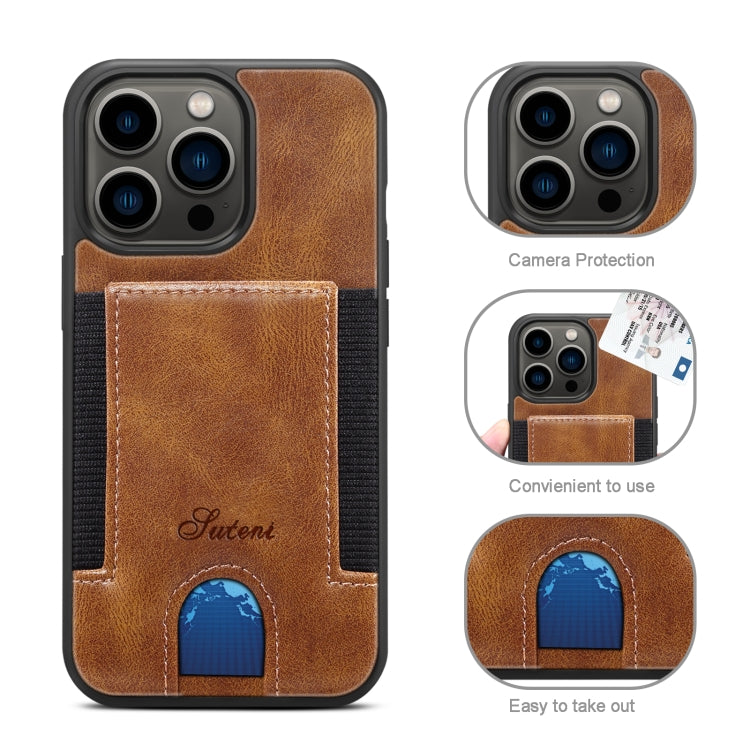 For iPhone 13 Pro Max H10 TPU + PU Leather Shockproof Protective Case with Card Slot