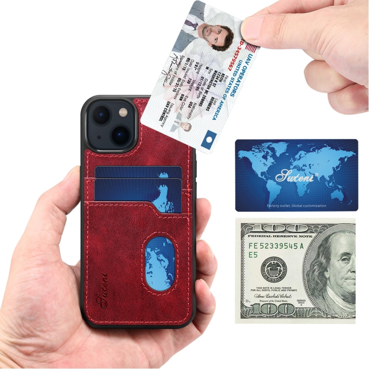 For iPhone 13 H09 TPU + PU Leather Shockproof Protective Case with Card Slots
