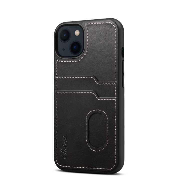 For iPhone 13 H09 TPU + PU Leather Shockproof Protective Case with Card Slots