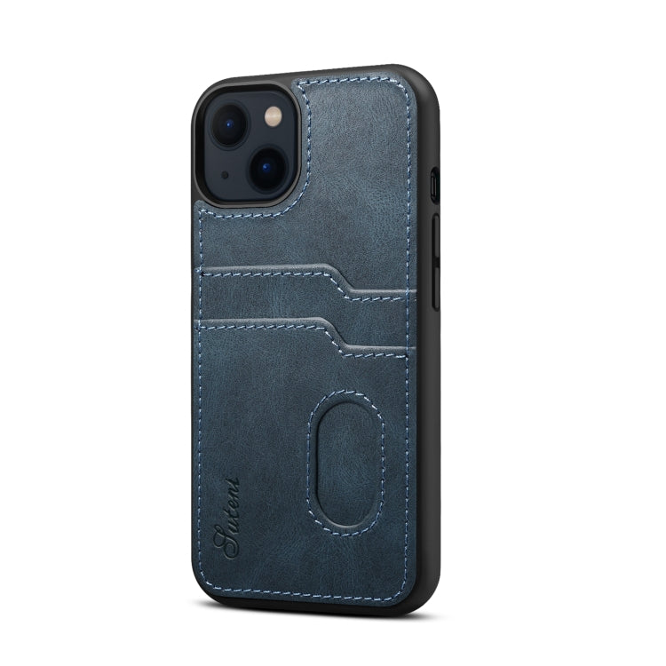 For iPhone 13 mini H09 TPU + PU Leather Shockproof Protective Case with Card Slots