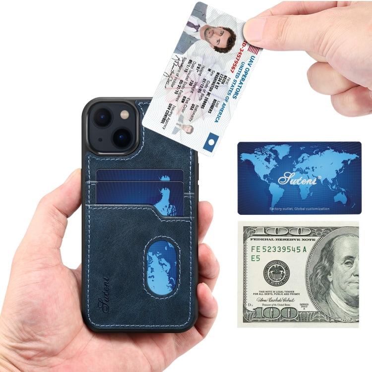 For iPhone 13 mini H09 TPU + PU Leather Shockproof Protective Case with Card Slots