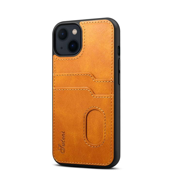 For iPhone 13 mini H09 TPU + PU Leather Shockproof Protective Case with Card Slots