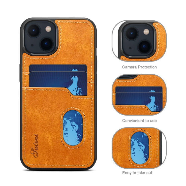 For iPhone 13 mini H09 TPU + PU Leather Shockproof Protective Case with Card Slots