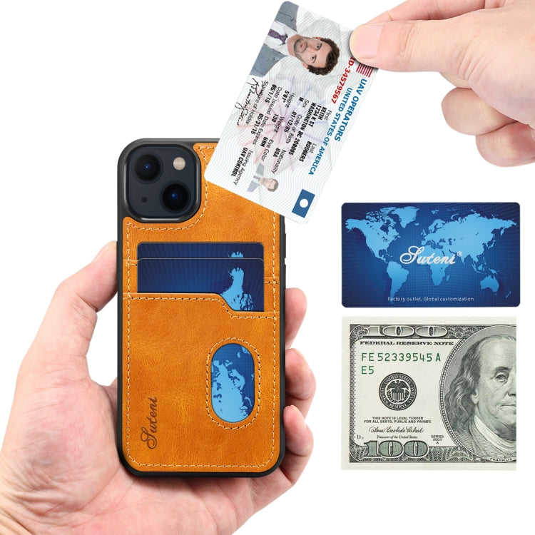 For iPhone 13 mini H09 TPU + PU Leather Shockproof Protective Case with Card Slots