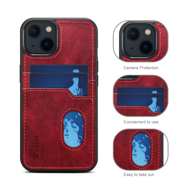For iPhone 13 mini H09 TPU + PU Leather Shockproof Protective Case with Card Slots