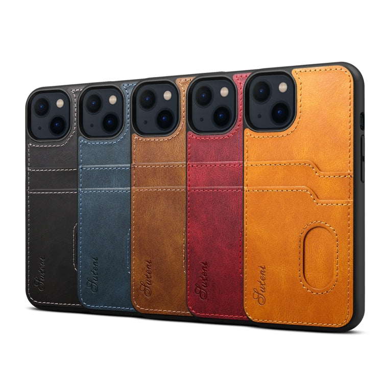For iPhone 13 mini H09 TPU + PU Leather Shockproof Protective Case with Card Slots