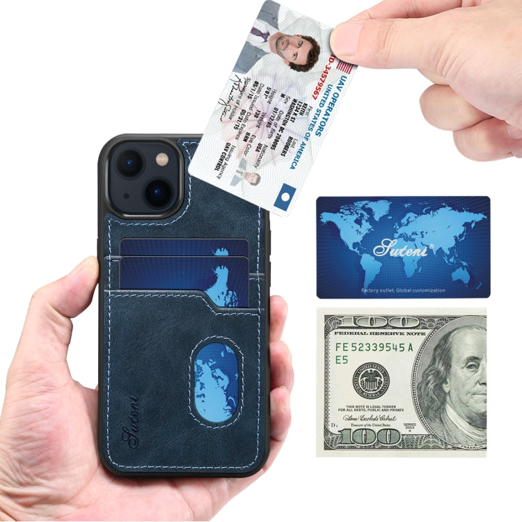 For iPhone 13 Pro H09 TPU + PU Leather Shockproof Protective Case with Card Slots