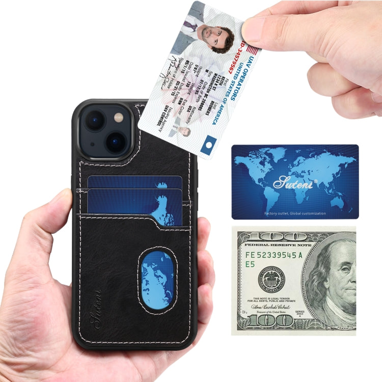 For iPhone 13 Pro H09 TPU + PU Leather Shockproof Protective Case with Card Slots