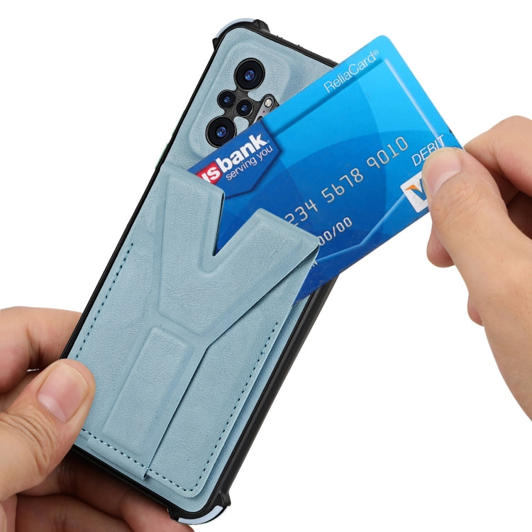 For Tecno Spark Go 2020 Y Style Multifunction Card Stand Back Cover PU + TPU + PC Magnetic Shockproof Case