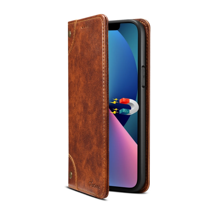 For iPhone 13 mini Baroque Simple Horizontal Flip Leather Case with Holder & Card Slots & Wallet