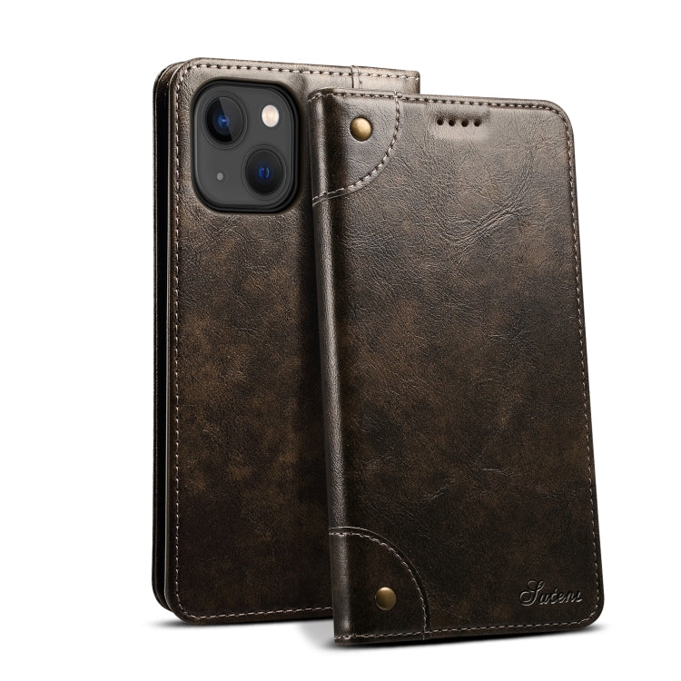 For iPhone 13 Baroque Simple Horizontal Flip Leather Case with Holder & Card Slots & Wallet