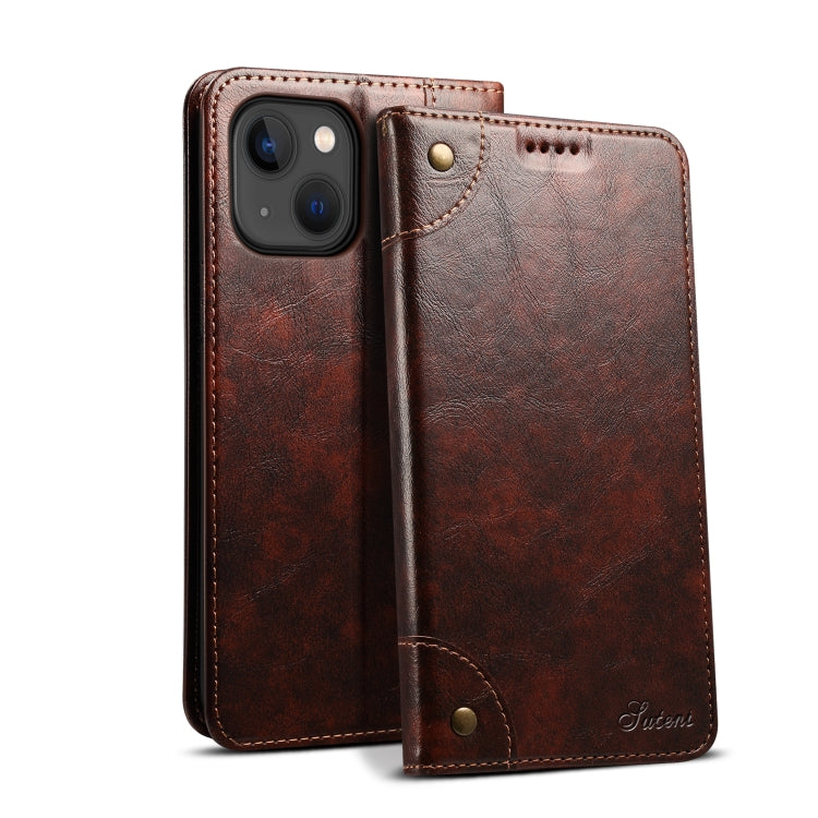 For iPhone 13 Baroque Simple Horizontal Flip Leather Case with Holder & Card Slots & Wallet