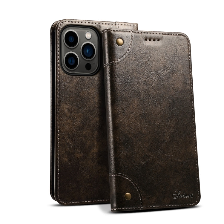 For iPhone 13 Pro Baroque Simple Horizontal Flip Leather Case with Holder & Card Slots & Wallet