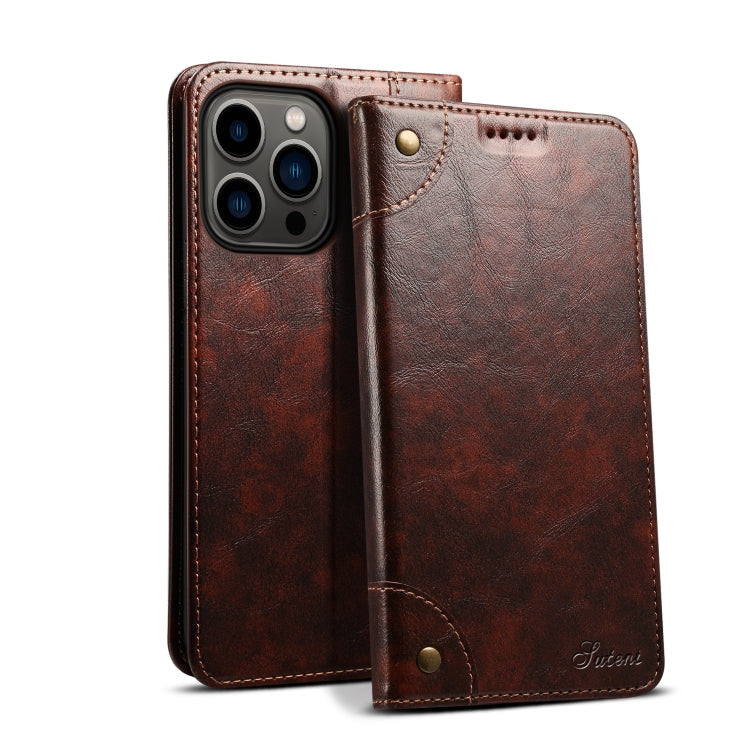 For iPhone 13 Pro Baroque Simple Horizontal Flip Leather Case with Holder & Card Slots & Wallet