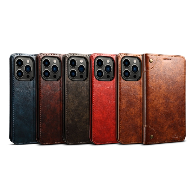 For iPhone 13 Pro Baroque Simple Horizontal Flip Leather Case with Holder & Card Slots & Wallet