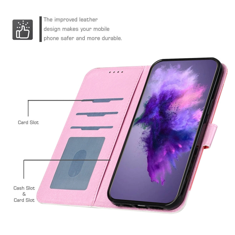 For iPhone 13 mini Silk Texture Christmas Painted Pattern Horizontal Flip Leather Case with Holder & Card Slots & Wallet & Photo Frame