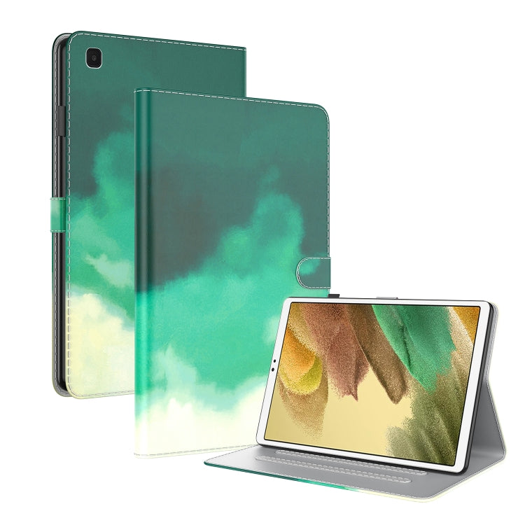 For Samsung Galaxy Tab A7 Lite 8.4 T220 / T225 Voltage Watercolor Pattern Skin Feel Magnetic Horizontal Flip PU Leather Case with Holder & Card Slots & Photo Frame