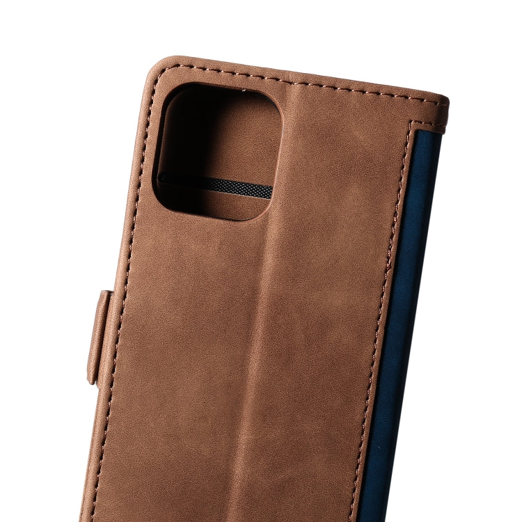 For iPhone 13 mini Retro Splicing Horizontal Flip Leather Case with Card Slots & Holder & Wallet
